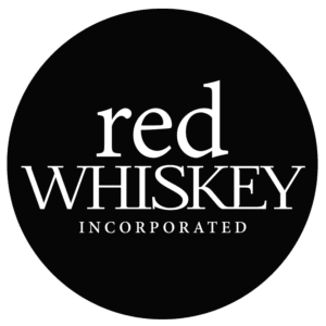 Red Whiskey Button Black